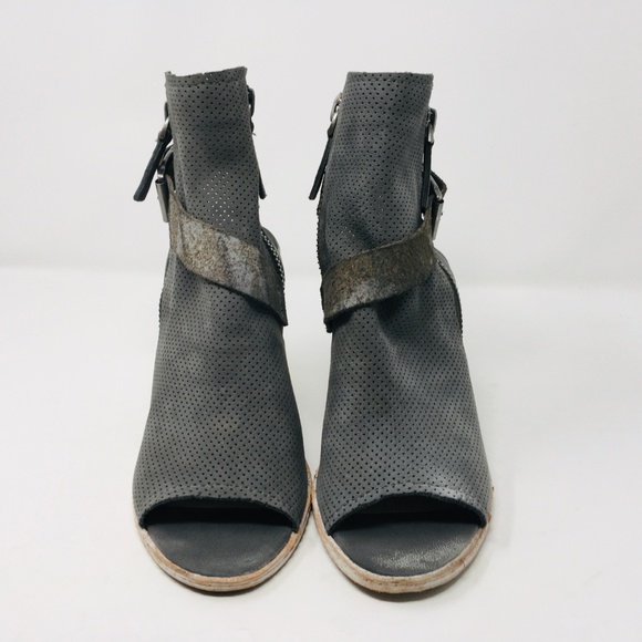 Dolce Vita Heel Sandal Boot Suede Zip 9.5 EUC - Picture 3 of 8